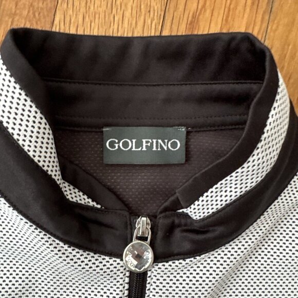 Golfino Performance Golf Shirt Women's Long Sleeve Quarter Zip Size 6 - Picture 4 of 6